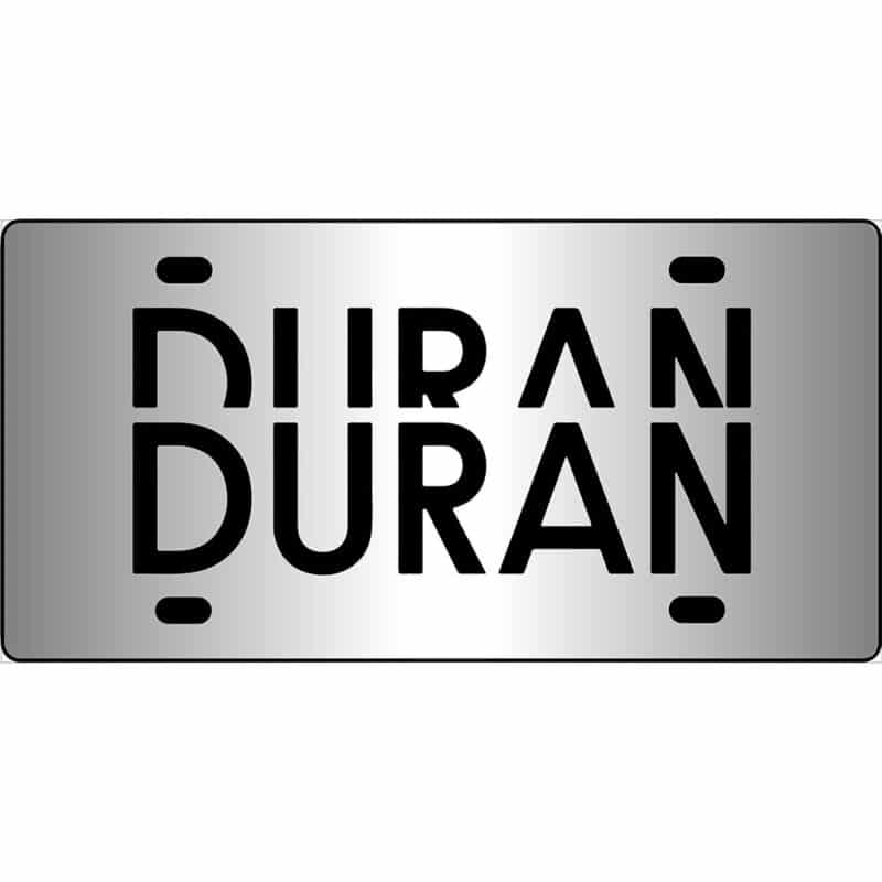 Duran Duran Mirror License Plate