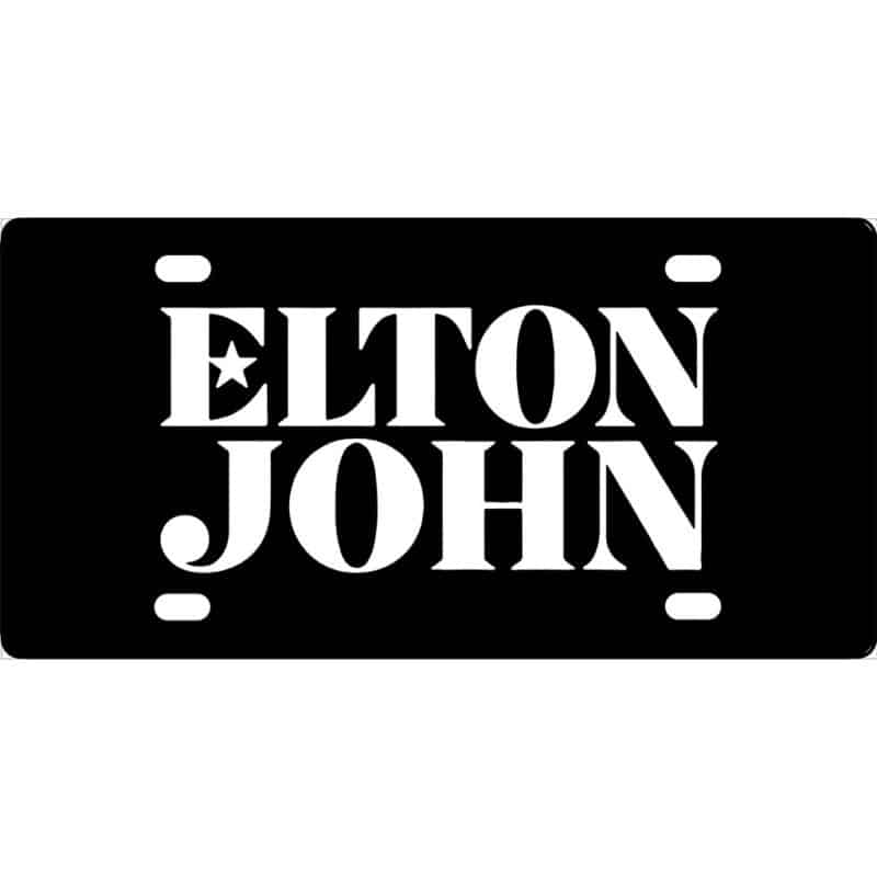 Elton John License Plate