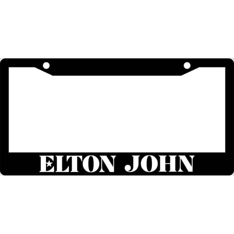 Elton John License Plate Frame