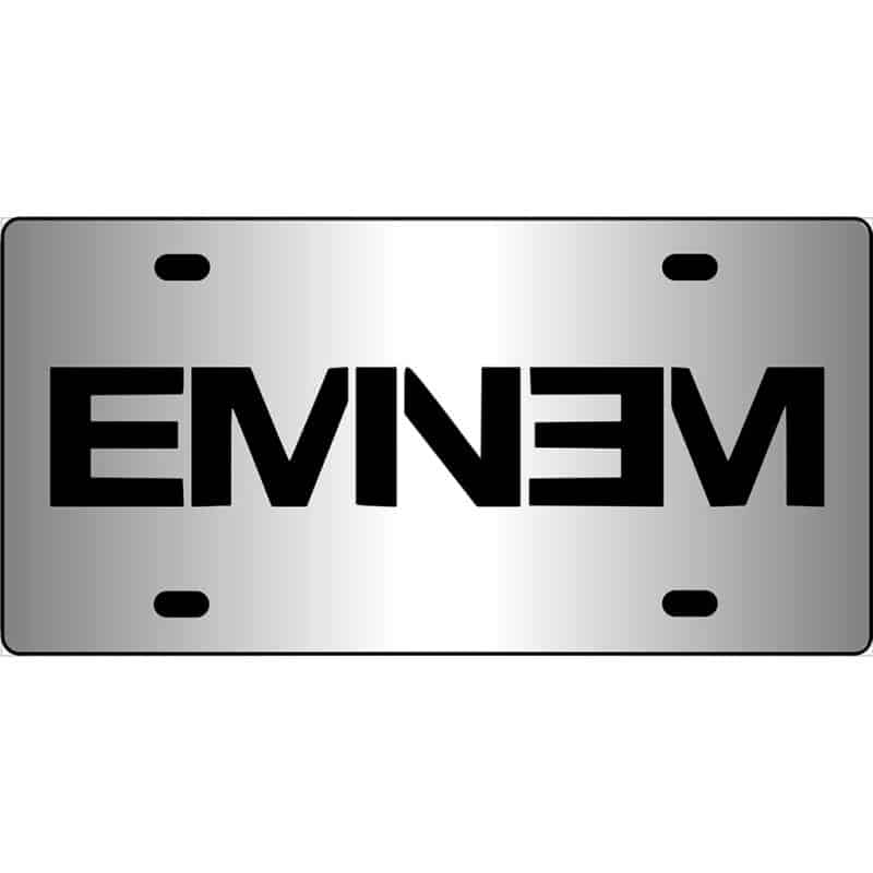 Eminem Logo Mirror License Plate