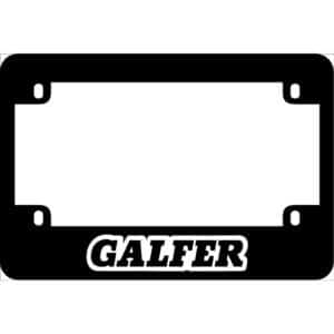 Galfer Logo Motorcycle License Frame