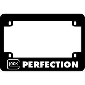 Glock Perfection Motorcycle License Frame