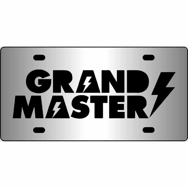 Grandmaster Flash Mirror License Plate