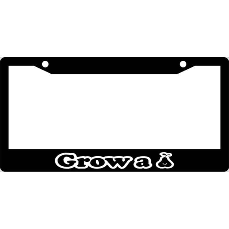 Grow A Pear License Plate Frame