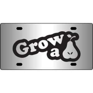 Grow A Pear Mirror License Plate