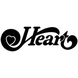 Heart Band Logo Decal Sticker