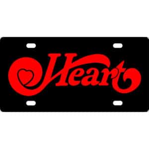 Heart Band Logo License Plate