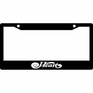 Heart Band Logo License Plate Frame