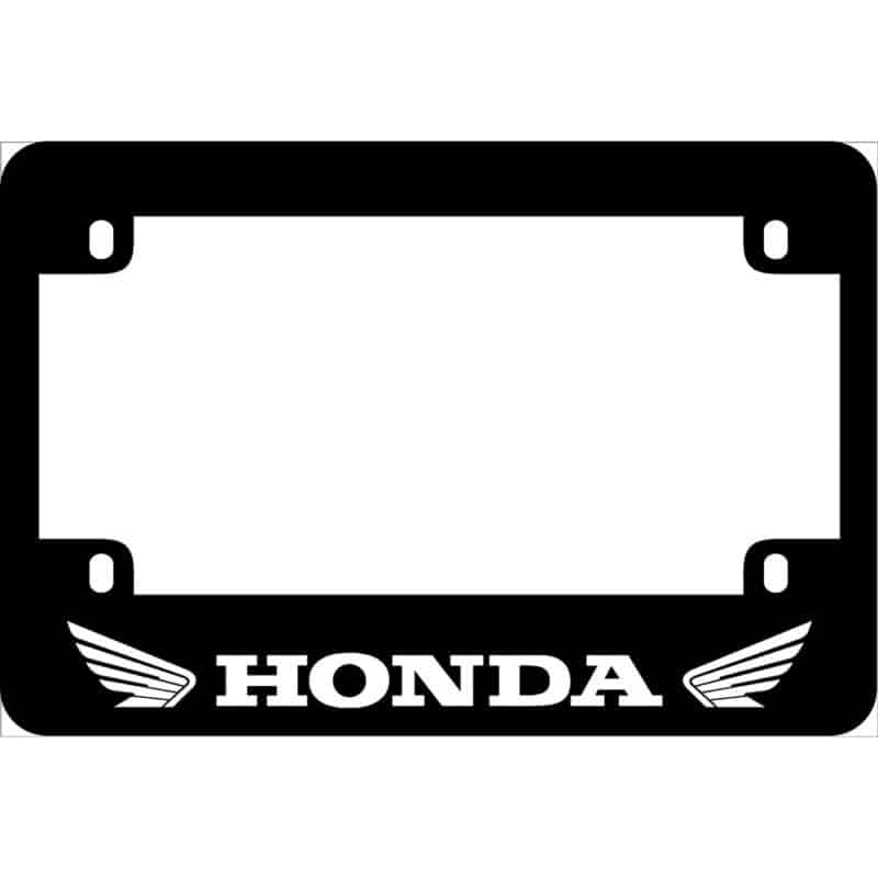 Honda Logo Motorcycle License Plate Frame