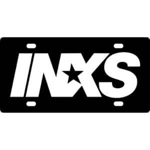 INXS Band Logo License Plate