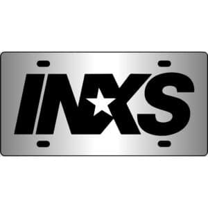 INXS Band Logo Mirror License Plate