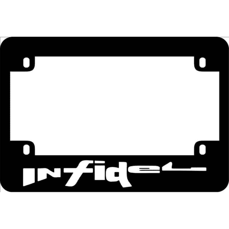 Infidel Motorcycle License Frame