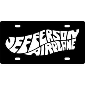 Jefferson Airplane License Plate