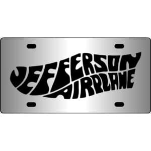 Jefferson Airplane Mirror License Plate