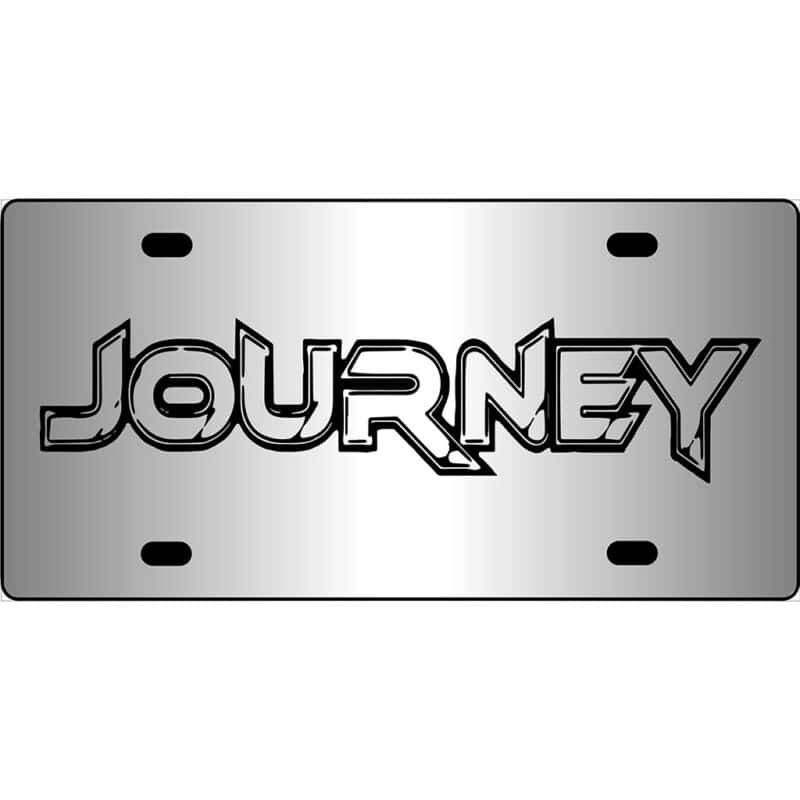 Journey Band Logo Mirror License Plate