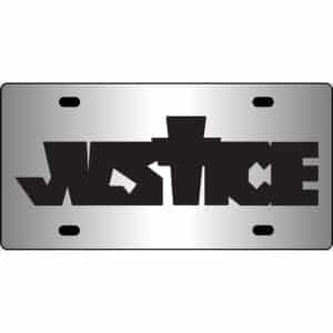 Justin Bieber Justice Mirror License Plate