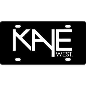 Kanye West License Plate