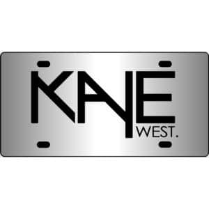 Kanye West Mirror License Plate