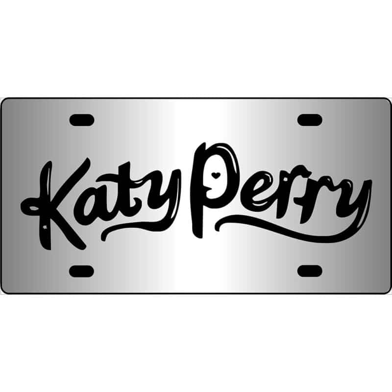 Katy Perry Mirror License Plate