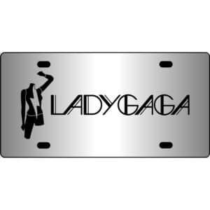 Lady Gaga Mirror License-Plate