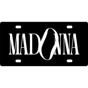 Madonna License Plate