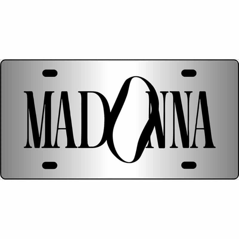 Madonna Mirror License Plate