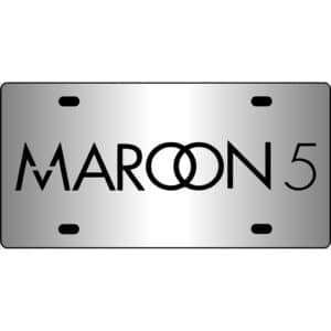 Maroon 5 Mirror License Plate