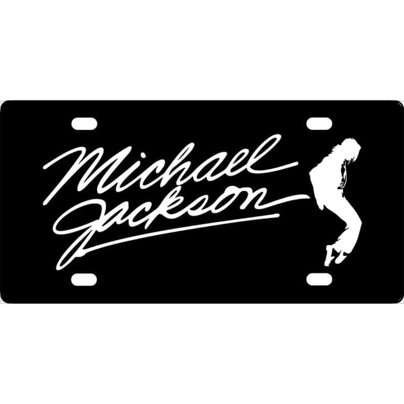 Michael Jackson License Plate