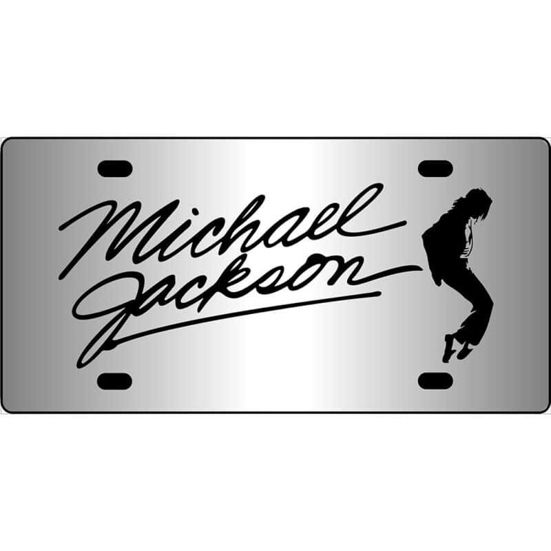 Michael Jackson Mirror License Plate