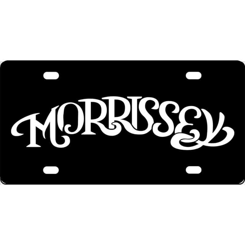 Morrissey License Plate