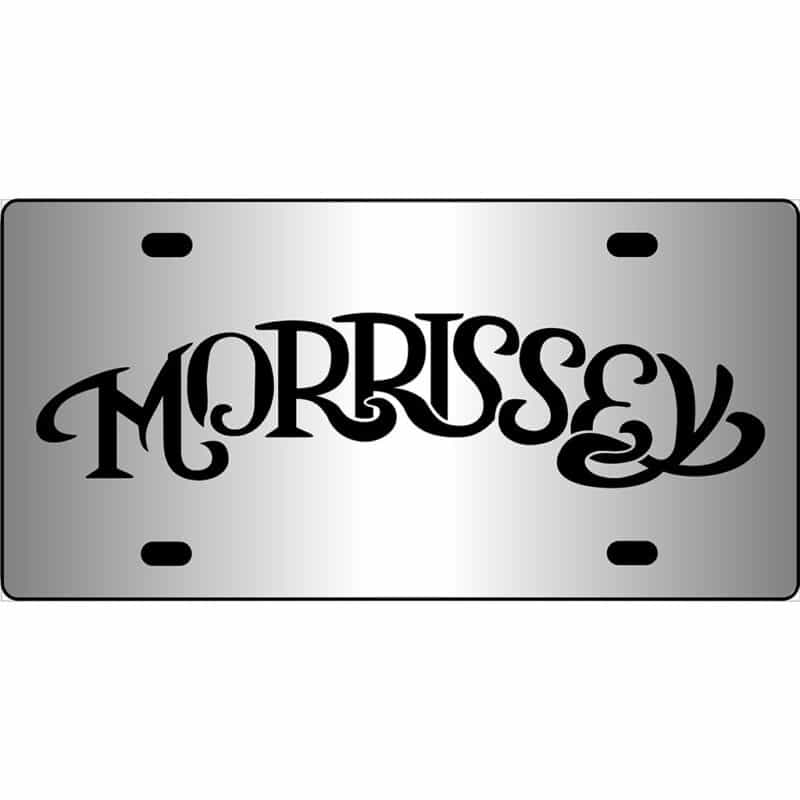 Morrissey Mirror License Plate