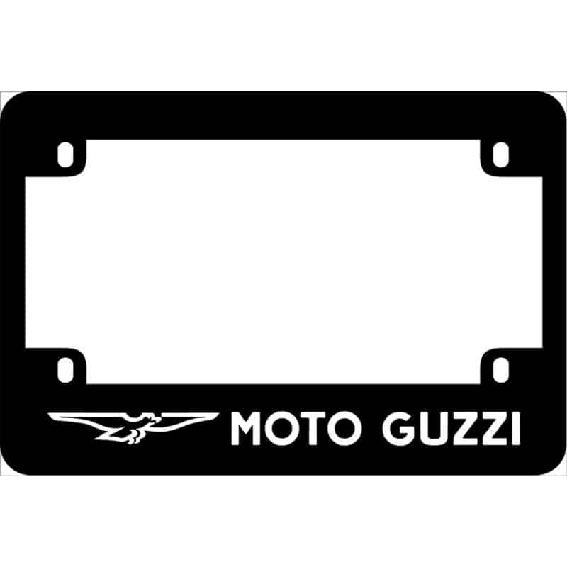 Moto Guzzi Logo Motorcycle License Frame