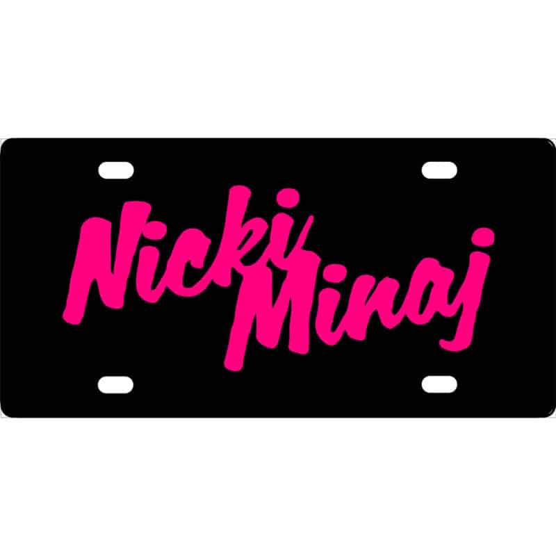 Nicki Minaj License Plate