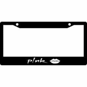 Pink Singer License Plate Frame