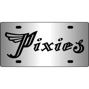 Pixies Band Logo Mirror License Plate