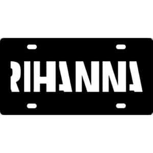 Rihanna License Plate