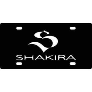 Shakira License Plate