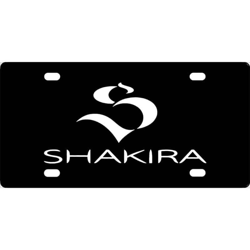 Shakira License Plate