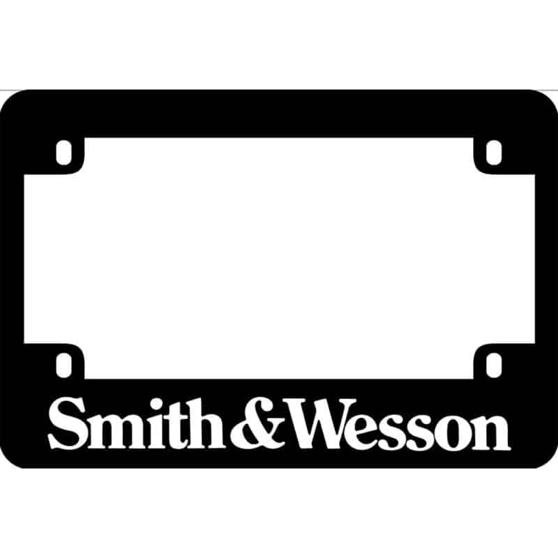 Smith & Wesson Logo Motorcycle License Frame