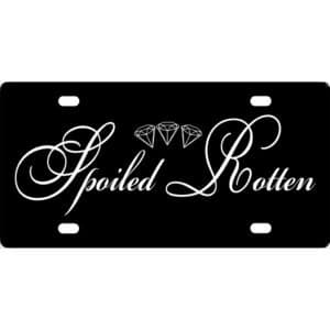 Spoiled Rotten License Plate
