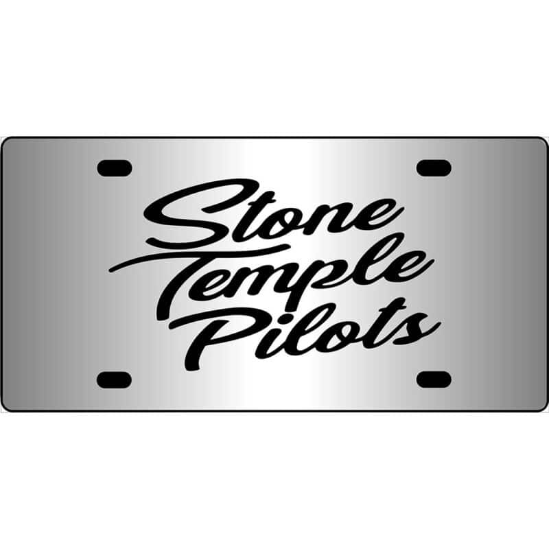 Stone Temple Pilots Mirror-License Plate