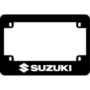 Suzuki Logo Motorcycle License Frame