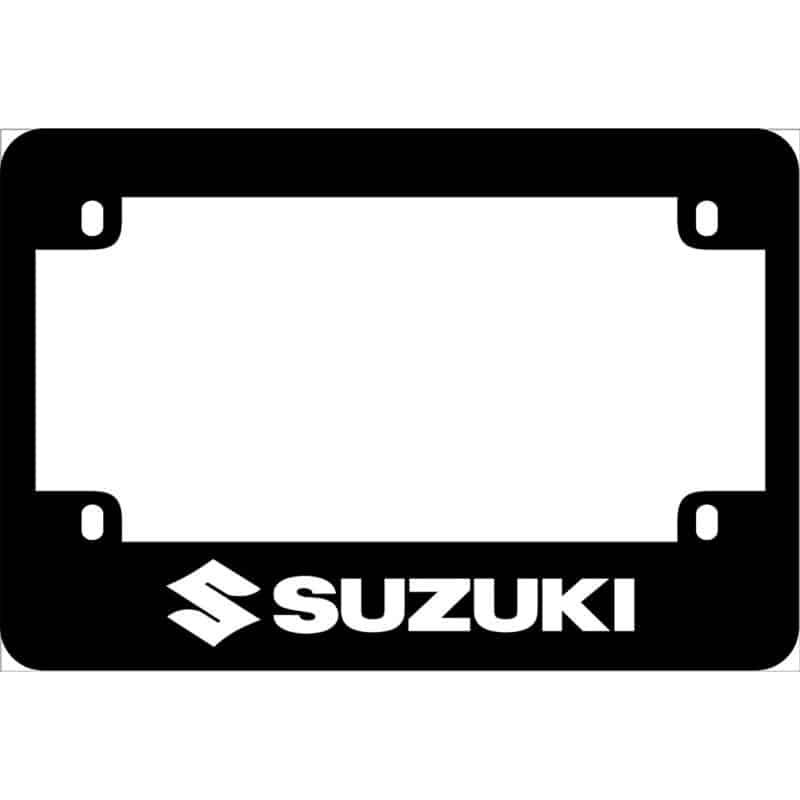 Suzuki Logo Motorcycle License Plate Frame