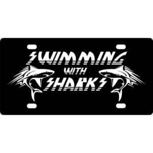 Swimming With Sharks License Plate