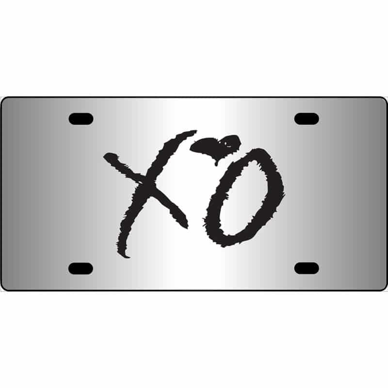 The Weeknd Hugs Kisses Mirror License Plate