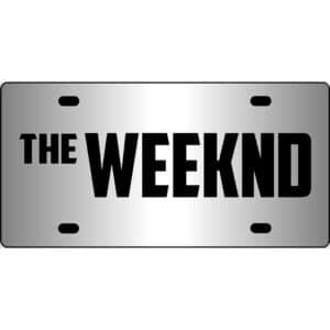 The Weeknd Mirror License Plate