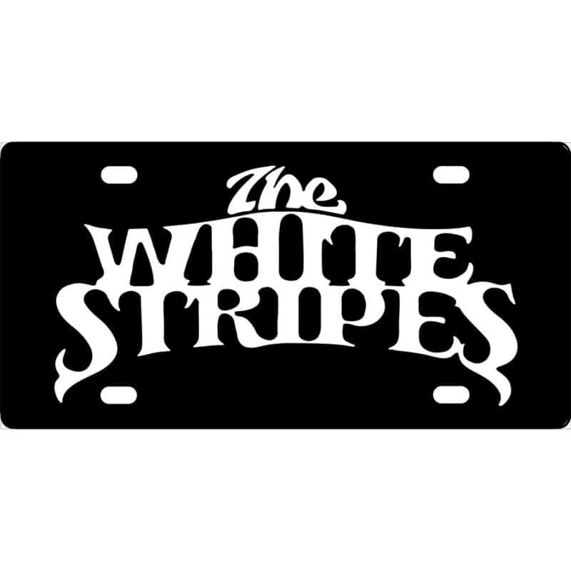 The White Stripes Band License Plate