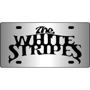 The White Stripes Band Mirror License Plate