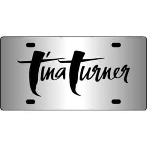 Tina Turner Mirror License Plate