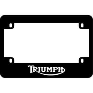 Triumph Logo Motorcycle License Frame